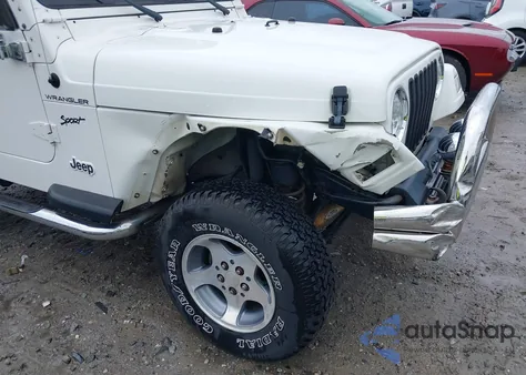 2002 Jeep Wrangler Sport из США, поврежденный, VIN 1J4FA49S12P774975